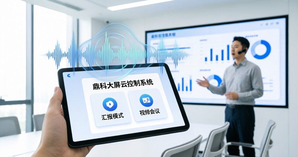 会议室LED大屏操作繁琐？AI语音+PAD双控1步解决
