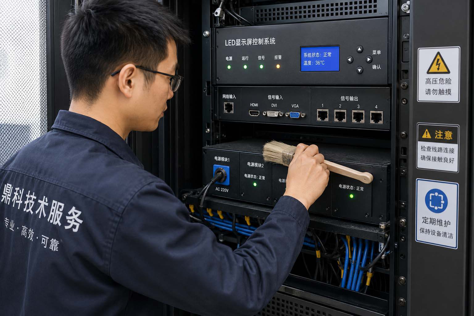 LED大屏控制系统出问题了？几个简单步骤自己就能排查