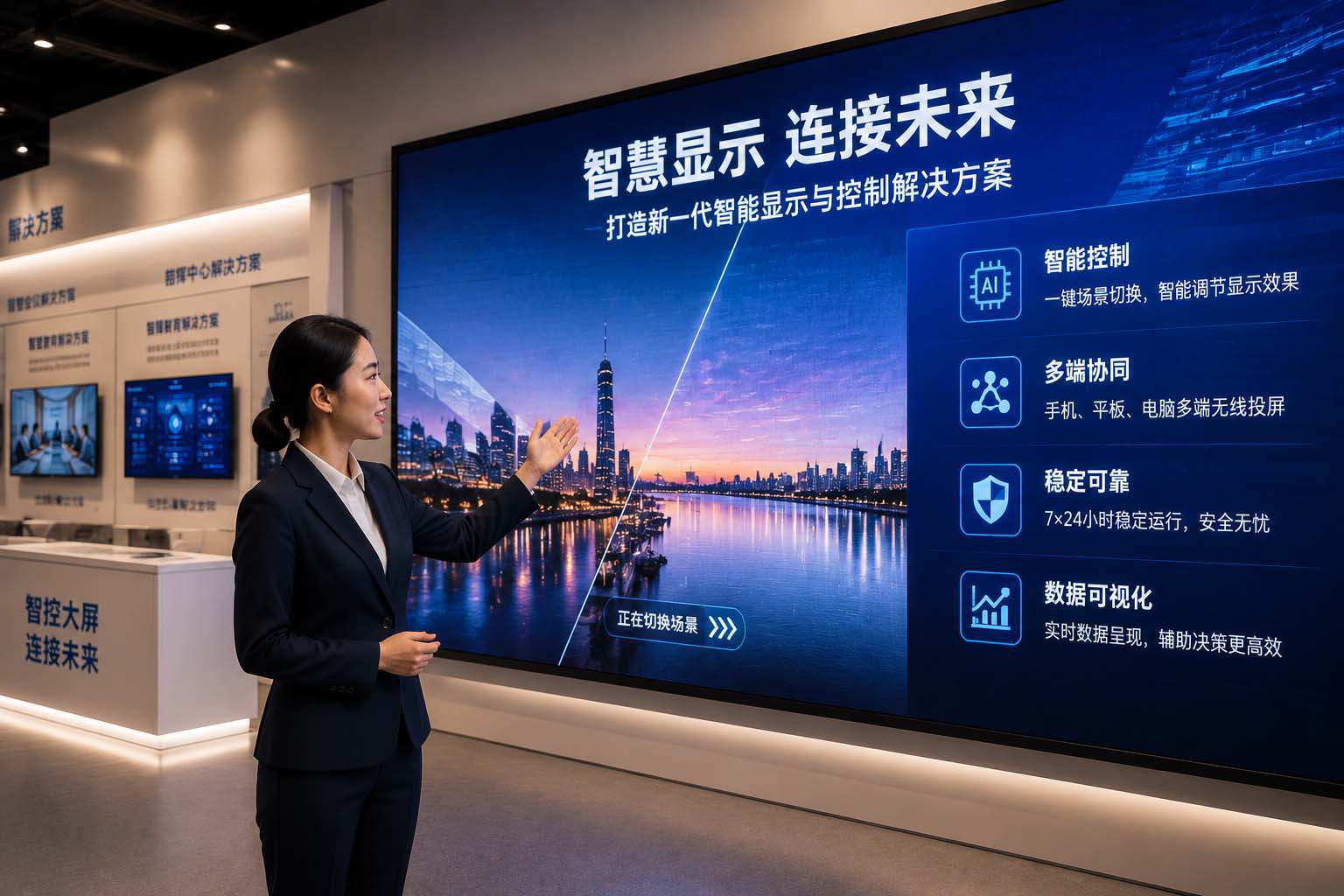展厅AI语音控制：说句话就切换场景，讲解员不用翻PAD了