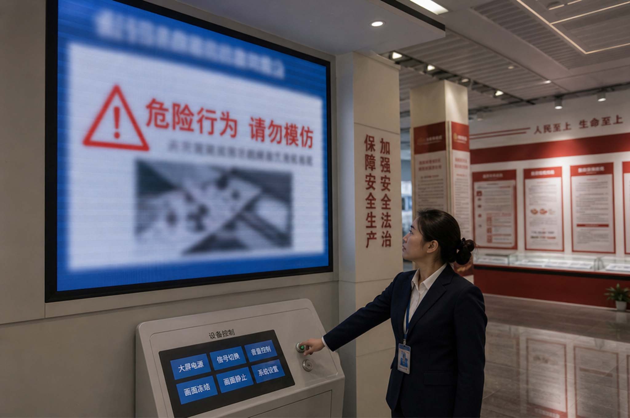 政务展厅大屏内容安全有硬性要求，照着清单查更稳